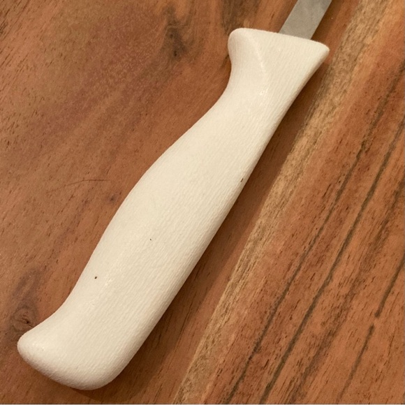 Quikut Stainless Steel Kitchen Fork with White Plastic Handle | Never Used - Picture 5 of 8